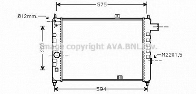AVA QUALITY COOLING ol2055 -  Радиатор, охлаждение двигателя
